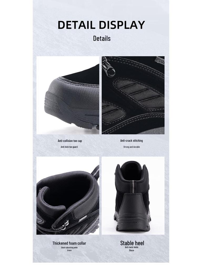 Unisex Anti-Slip Mid-Top Hiking Shoes for Climbing & Off-Roading - Ideal for Autumn & Winter