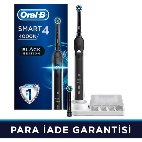 

Перезаряжаемая зубная щетка Oral-B Smart 4000 Cross Action, черная