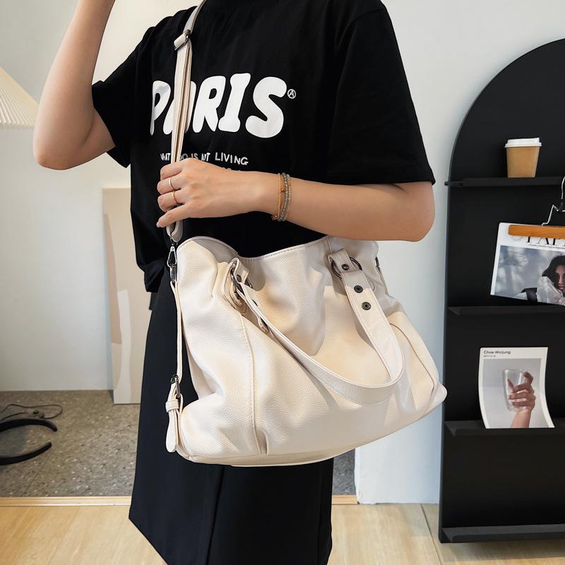 2025 New Women's Crossbody Tote - Large Capacity, Soft Leather, Simple Commute Shoulder Bag