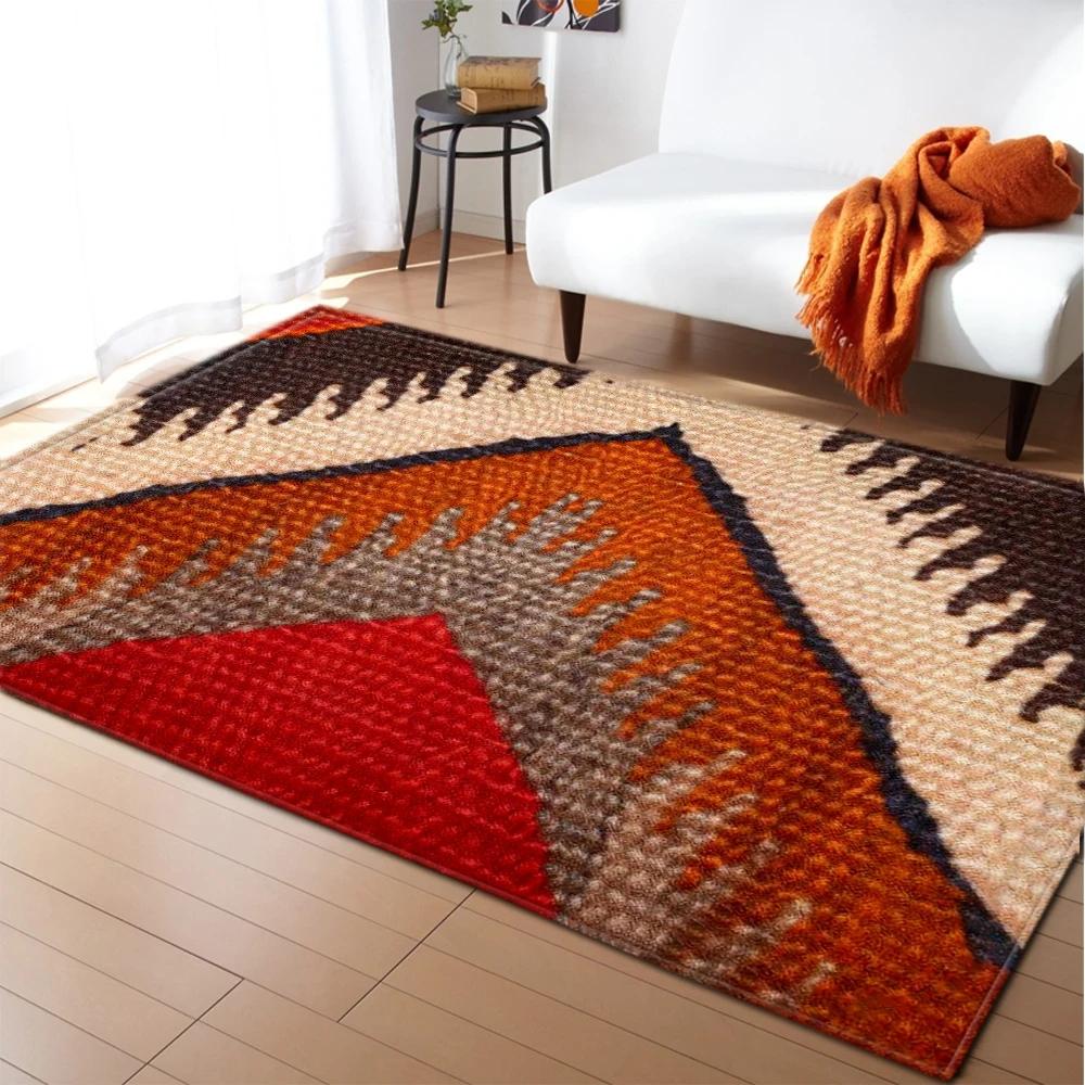 Persian Area Rug Abstract Flower Art Anti-Slip Carpet for Living Room Bedroom Kitchen Floor Mat Home Decor