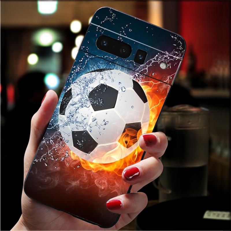

Phone Case For Google Pixel 10 9 Pro XL 9A 8 7 6 Pro Pixel 8A 7A 6A Pixel 8 7 6 5 Football Sport Field Court Google Pixel 7