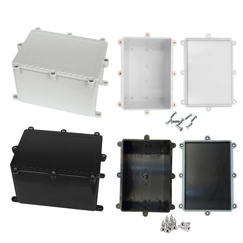 IP68 High-Temperature Resistant Waterproof Junction Box with Ears - Plastic Outer Shell for Secure Power Monitoring Wiring.