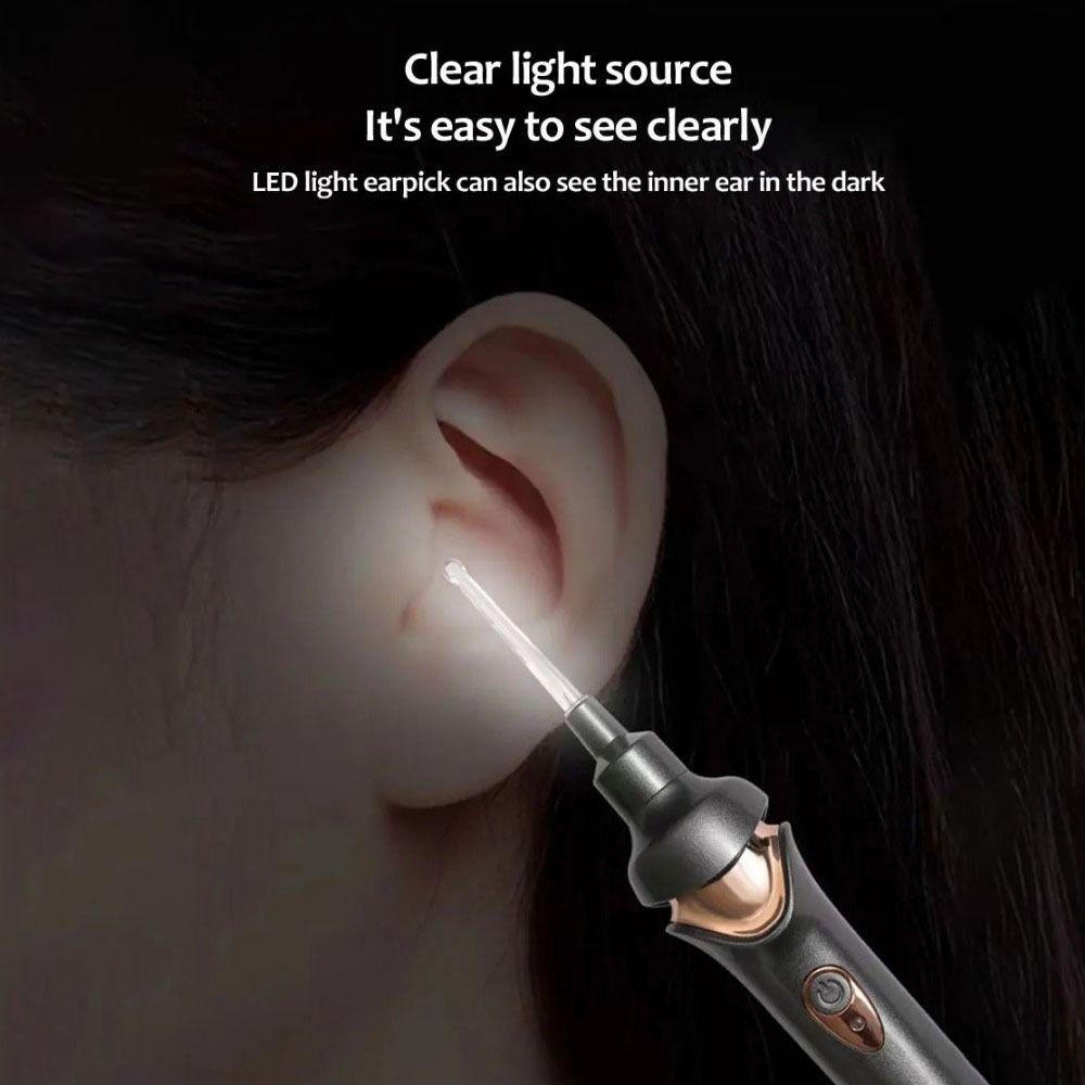 USB Rechargeable Electric Ear Pick Soft Ear Spoon Head Ear Cleaner Remover  Children/Adults