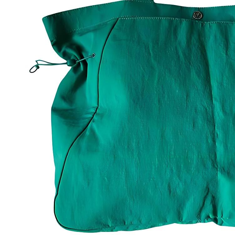 Lululemon Bolsa Tote Minimalista de Cor Sólida com Ajuste Lateral 18L com Logo da Marca em Poliéster Bolsa Tote Feminina Verde LW9ETFS-EMIC