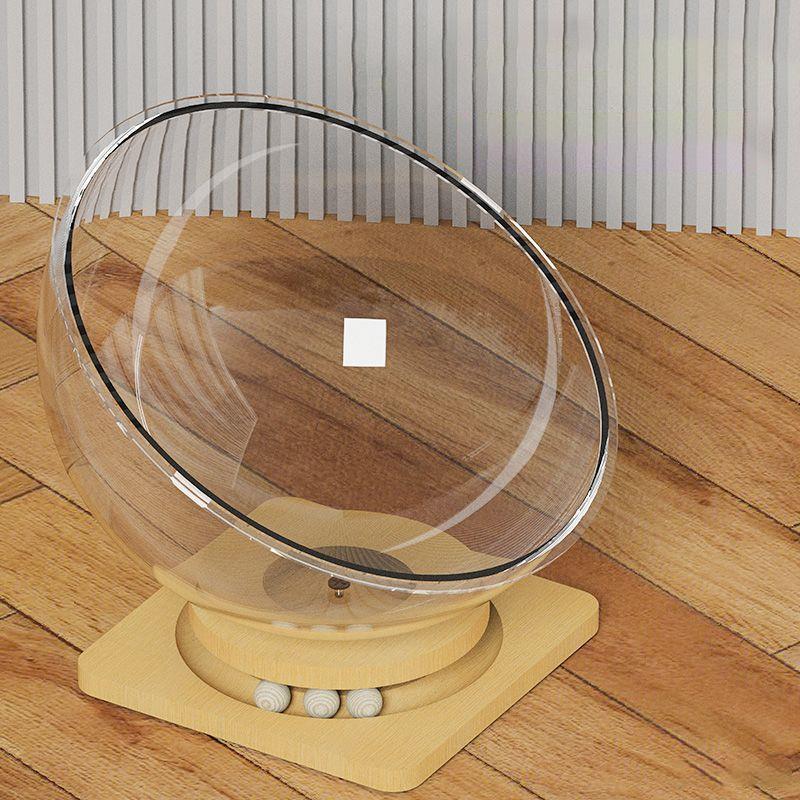 Cat House Cat Condo Space Capsule Cat Nest Pet Bed Cat Bed Cat Toys Solid Wood Acrylic Turntable