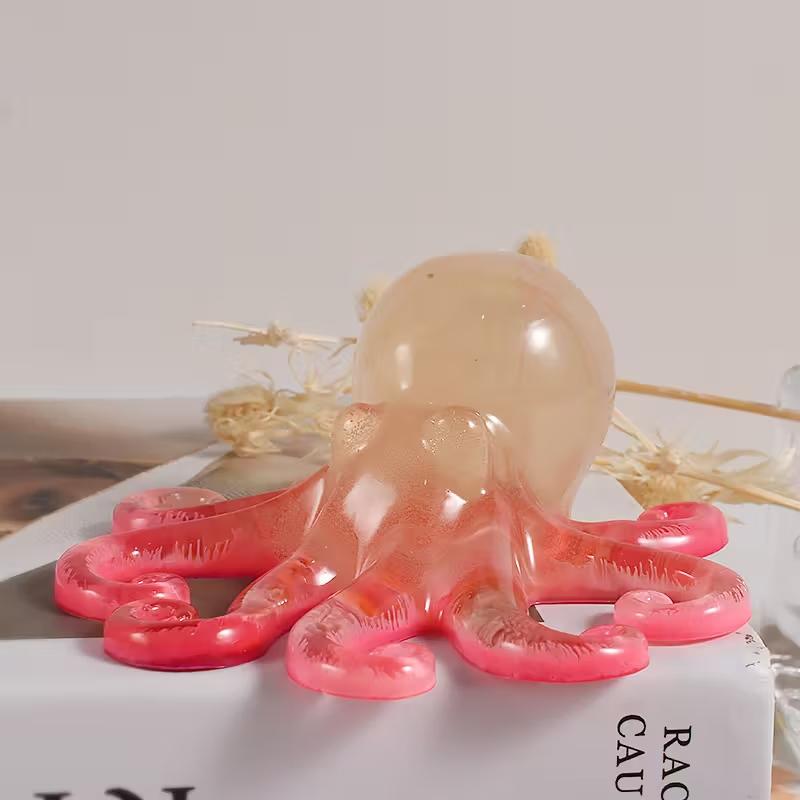 1PCS Ocean Octopus Mirror Silicone Mold for DIY Ornament Crystal Epoxy Resin Crafting Home Garden Decor