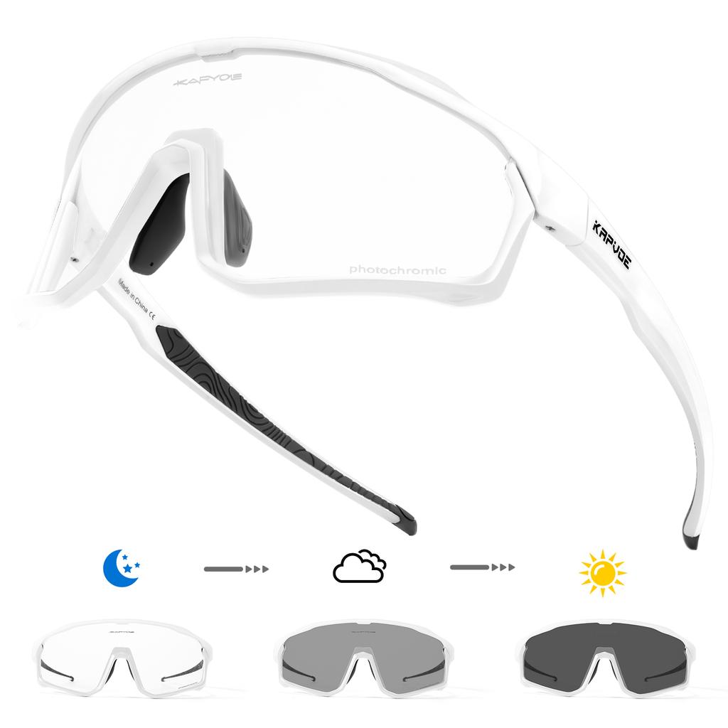 Pochromic Cycling Sunglasses Cycling Glasses UV400 Bicycle Goggles MTB Sports Eyewear Sunglasses Outdoor Bike Glasses