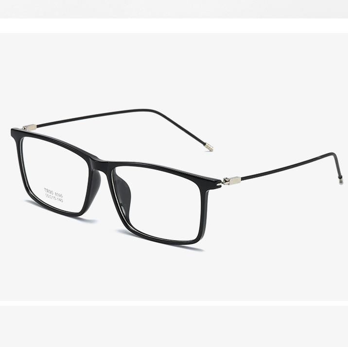 Finished Myopia Glasses TR90 Frames Ultra Light Square Eyewear Prescription Diopters -1.5 To -6.0 For Women Men