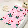 1Pc Christmas Candy Canes Rug Office Carpet Indoor Outdoor Doormat Nonslip Soft And Comfortable Living Room Christmas Halloween Gift D9186