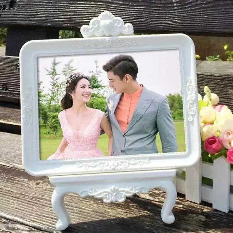 7 inch Europe Retro Vintage White  Photo Frame Picture frame Home Wedding Decoration Gifts