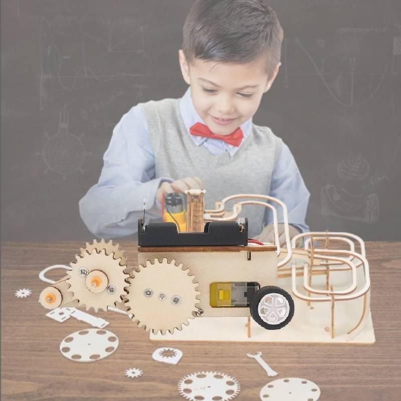 Elementary Student Science Experiment Diy Gear Return Car Handmade Puzzle Children's Technology Assembly Model