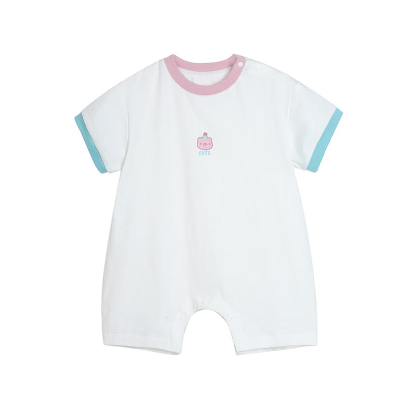 LUSON Baby Girl Short Sleeve Bodysuit