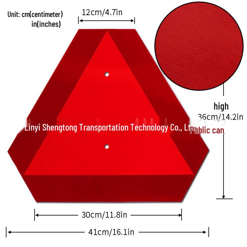 Brangdy Triangular Reflective Warning Sign One Size (36cm Height)