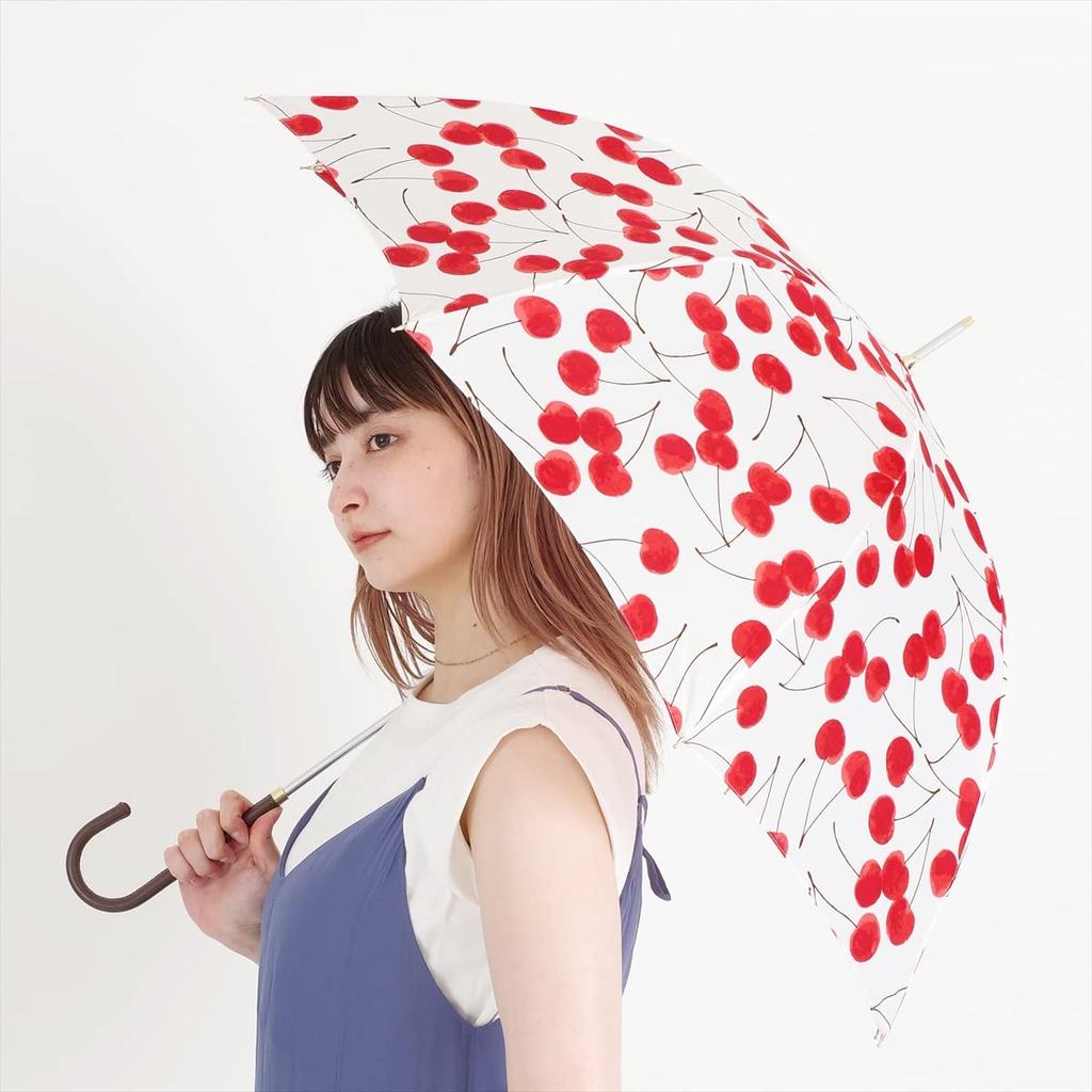 Nifty Colors Long Umbrella, Cherry, 1627RD
