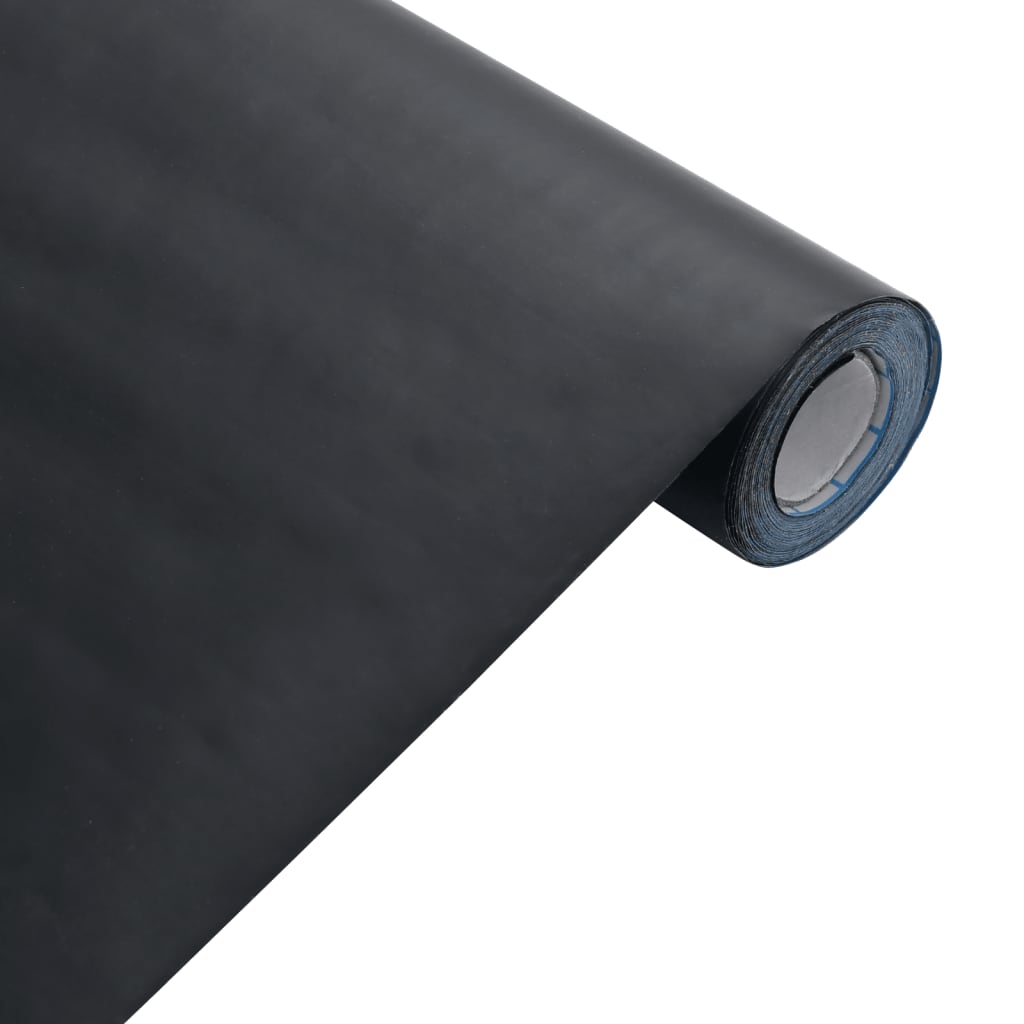 Vidaxl Self-Adhesive Furniture Film, Matte Black, 90X500 Cm, Pvc