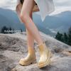 Rain shoes women's fashion outer wear water shoes thick-soled heightening rain boots non-slip water boots medium tube adult waterproof glue shoes