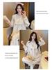 Plus Size Women's Pajamas: Sweet Princess Style, Lace, Long Sleeves - Perfect for Spring and Autumn