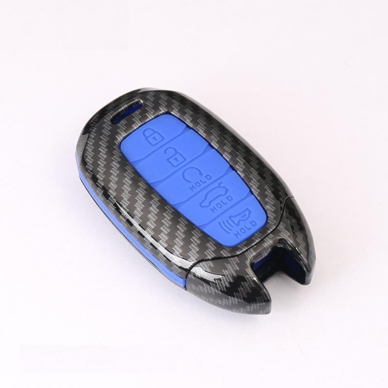 

Interior Mouldings Carbon Fiber Car Key Case Cover For Hyundai i30 Ix35 KONA Encino Solaris Azera Grandeur Ig Accent Santa Fe Pa