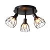 Spotlight 3/4 Head Metal Indoor Surface Mounted Multi Angle Adjustable Fixture Housing Home Ceiling Lamp Black Net Spot Lamp