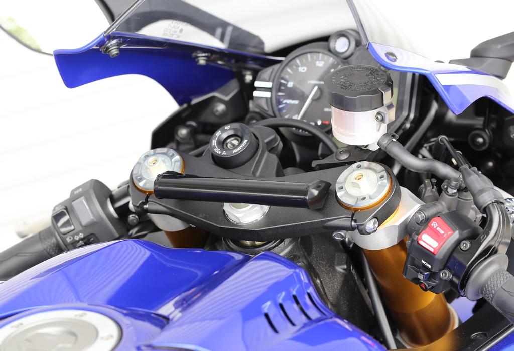 Kijima 204-0651 YZF-R6 YAMAHA Motorcycle Parts Handle Mount Stay, Black