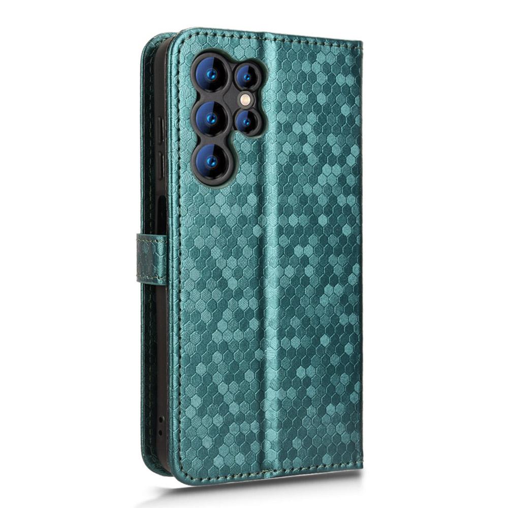 Pentru Oukitel C61 Pro/C61 Husă tip portofel Imprimare model puncte Piele PU Husă de telefon cu curea de mână