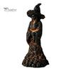 Spooky Tabletop Ornament for Halloween Skull Witch Figurine, Resin Skeleton Ornament, Gothic Creative Figurine Home Creepy Statue Mantel Decoration
