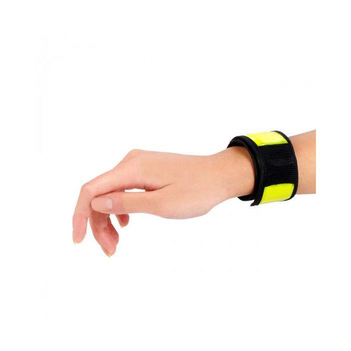 Brassard réfléchissant - OnRangeTout - Jaune fluo - Clignotement rapide - Mixte - Vélo loisir