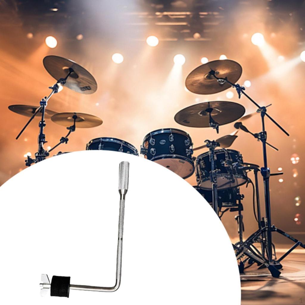 L Shaped Rod Drum Hardware Metal for Set Drummer Gifts Arm Percussion Accessory