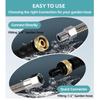 Metal Sprays Nozzle Kit Featuring High Pressure Output Ergonomic Grip and Three Interchangeable tip for Versatiles Cleaning