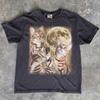 Bengal Cats Howling Moon Graphic Tee, Vintage Distressed Animal Shirt