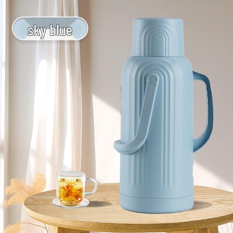 Wuzuo 3,2L Retro Glasemaillierte Thermoskanne