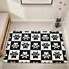 Pirate Cat Skull funny cool meme Home Bedside Rug Kitchen Bath Floor Mat Hallway Balcony Carpet Entrance Doormat hogar Decor