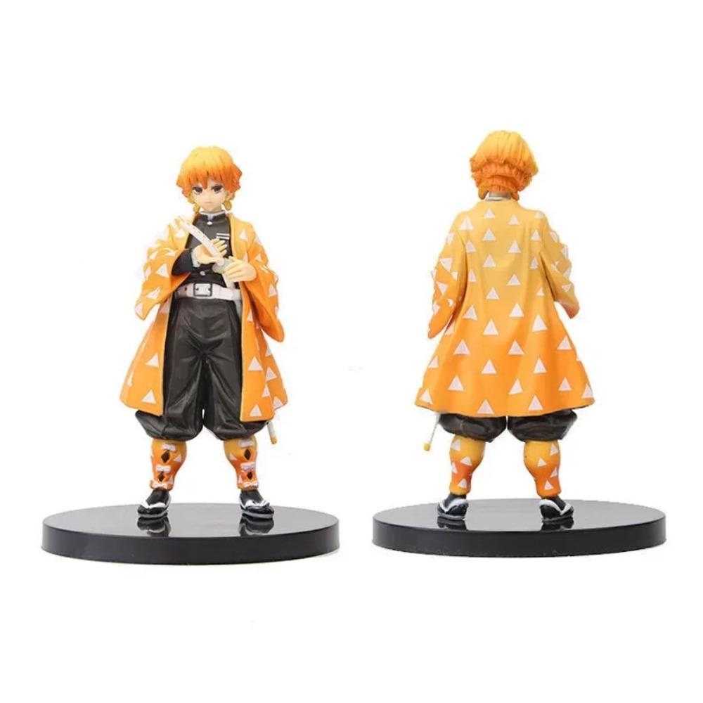 Anime Demon Slayer Figure Kamado Tanjirou Nezuko Action Figures PVC Model Toys Zenitsu Figurine Inosuke Kimetsu No Yaiba Figura