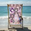 1pc Nekopara Chocola Vanilla Cat Girl Beach Towel Microfiber Quick Dry Kawaii Anime Bath Towel For Pool Beach Travel Otaku Girls