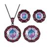 New Zhuang Shengsheng jewelry copper bottom gold-plated rose cut gradual change color black gold suit heroine stone 16-10m
