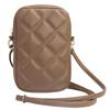 Guess Zip Quilted 4G Brown Handbag