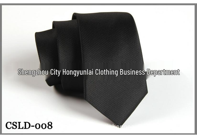 Men's Formal Business Casual Ribbed Black Red Tie - Polyester Silk Solid Color Accessory