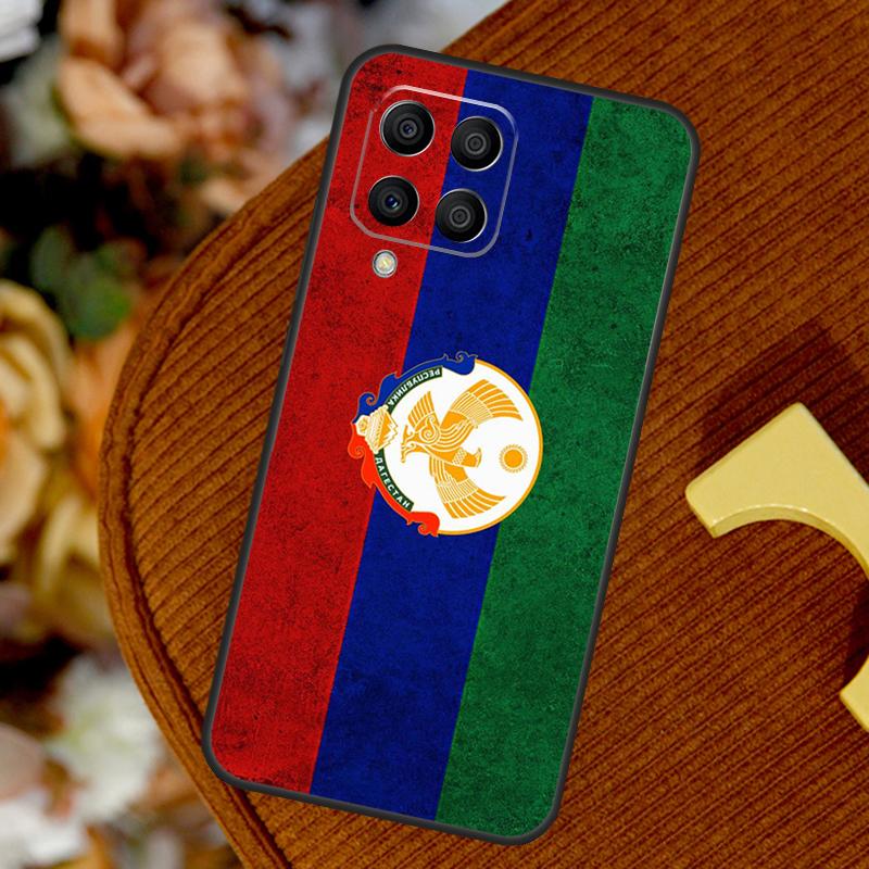 

Дагестанский флаг и герб для Samsung Galaxy M33 M53 M13 M20 M11 M31 M51 M15 M55 M12 M32 M52 M14 M34 M54 M30s чехол Samsung M52 5G
