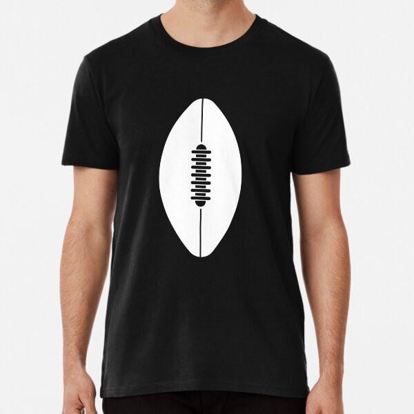white Simple American Football Ball Tshirt T-Shirt S-5XL Best T-Shirt