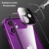 Double Sided HD Glass Metal Frame Case For iPhone16e 17 15 14 13 12 11Pro Max Shockproof Lock Catch Cover Camera Lens Protection