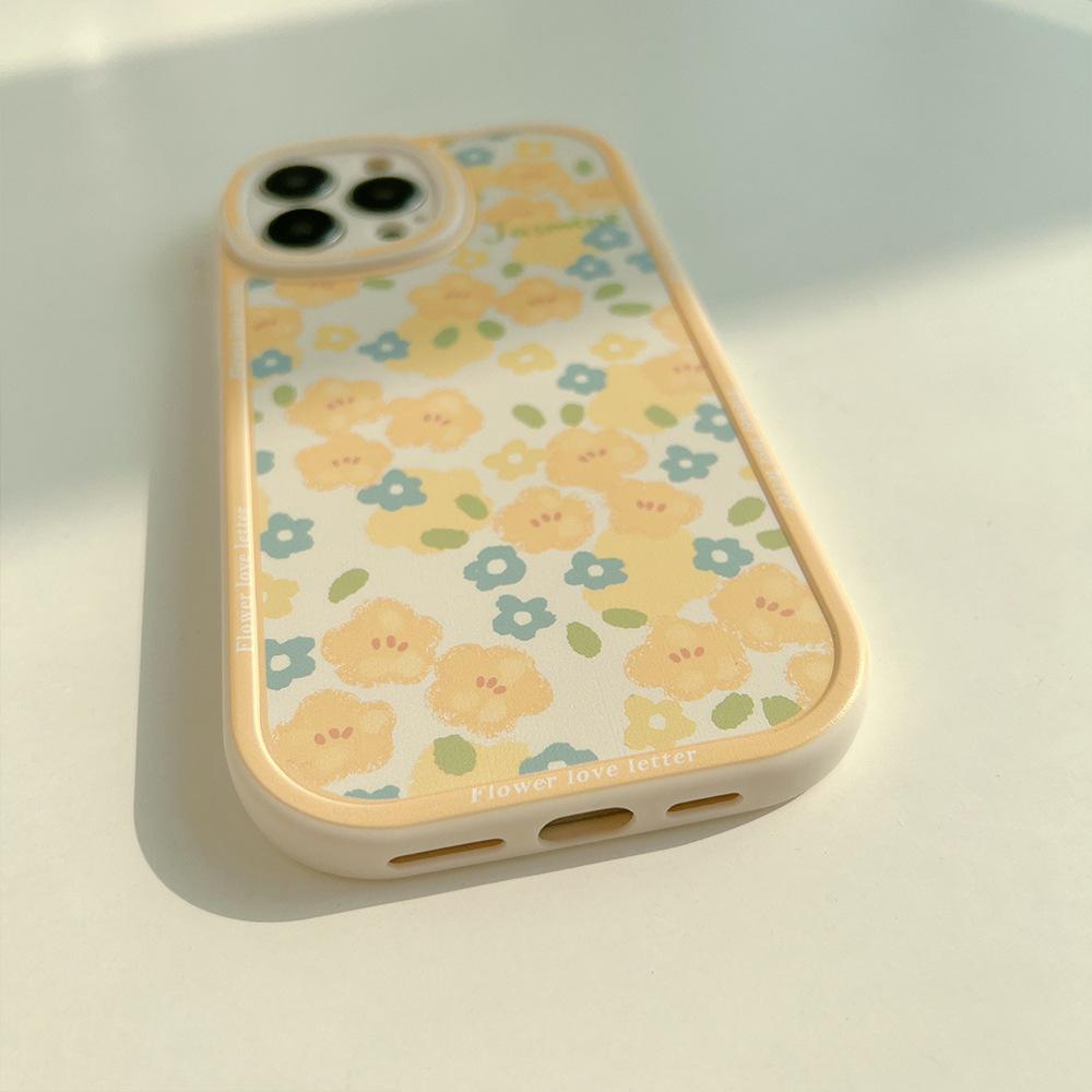 Small Fresh Floral Iphone16 Mobile Phone Case 17 Apple 14pro Max Fairy 12 Silicone 11 Sets X Suitable for A Variety of Models