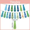 Day Themed Father Tie Patterns Banner Celebration Scene Decoration Props