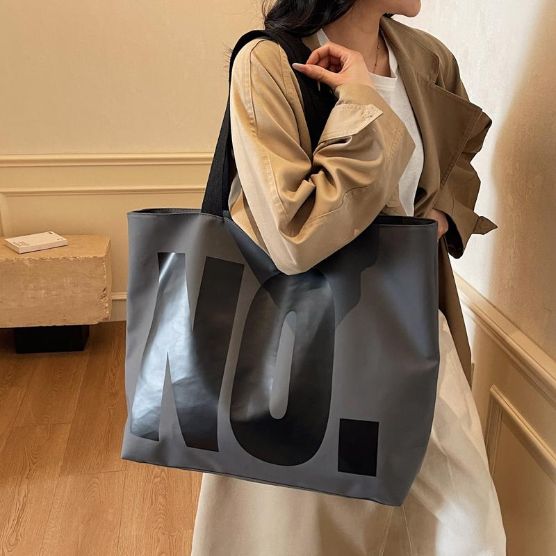 Letter Large Capacity Shoulder Bag Women's Tote Bag