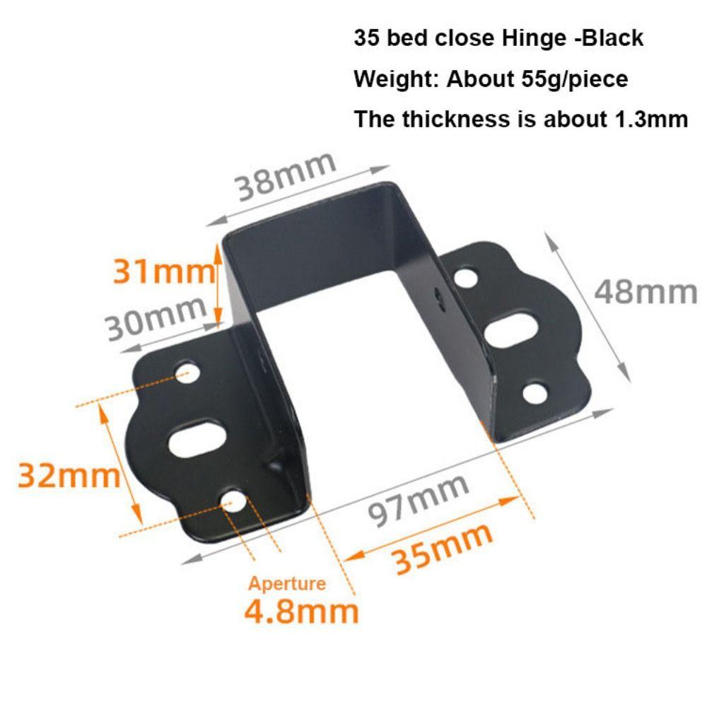 Easy To Install Bed Hinges Thickened Stabilizing Bed Structural Component  Leg Connector