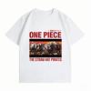 Clothing New 100% Cotton Breathable Summer T-Shirt One Piece Straw Hat Pirates Print Casual Streetwear Tops Unisex