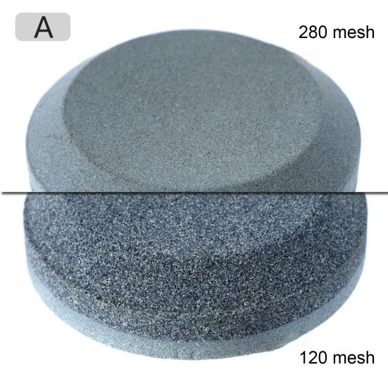 5 inch slijpsteen met dubbele korrel, snel slijpend, bruin korund/carborundum, huishoudelijke multifunctionele slijper voor scharen