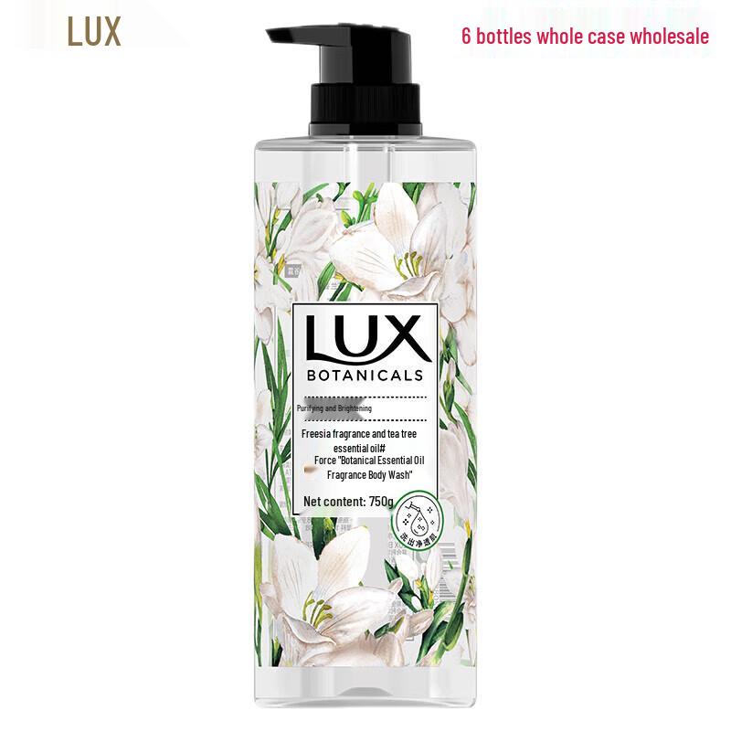 LUX Freesia Scent Botanical Essential Oil Shower Gel (6x750g)