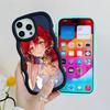 HSR Himeko Coque de téléphone portable en TPU à bord ondulé pour iPhone 17 16 15 14 13 12 11 Air Pro Max Plus Coque colorée