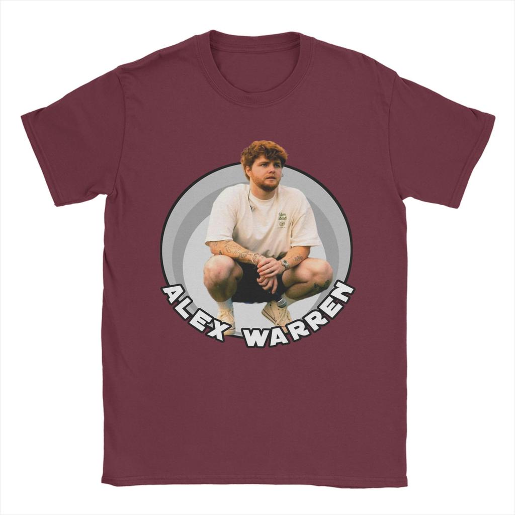 Alex Warren Singer Mens T Shirts Novelty Tee Shirt Short Sleeve Round Collar TShirts Cotton Summer Clothing