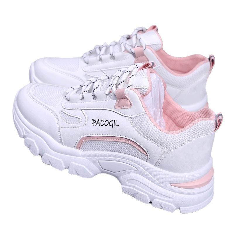 Sneakers women's 2024 spring and summer women's shoes new trendy shoes casual running shoes breathable mesh white shoes women's dad shoes